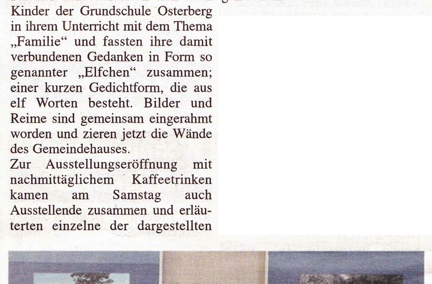 Ausstellung Familie